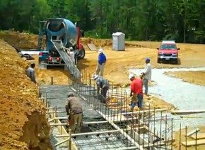 Photos Courtesy VIrginia Distilery Company : Within the past two weeks, concrete has been poured at The Virginia Distillery Company just north of Lovingston, VA.