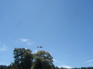 Thanks to Paulette Albright for this photo of a medical helicopter coming in for a landing at the community market. That was one of the highlights of the day too!