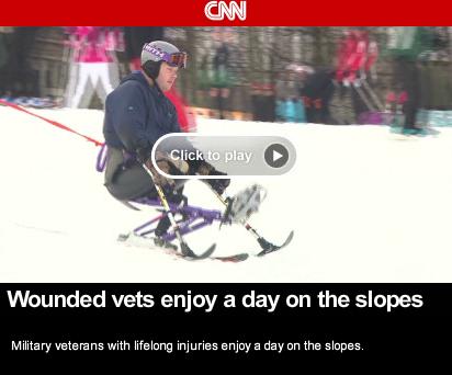 Wintergreen Adaptive Sports : Wounded Warriors Get Nice Story on CNN : Video