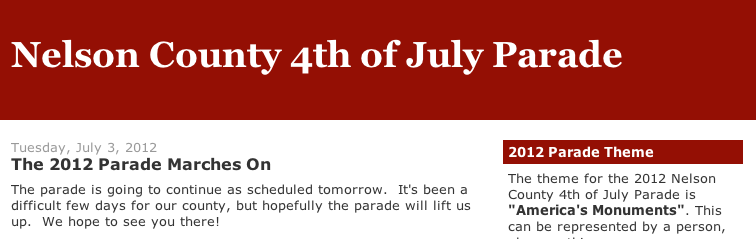 Nelson County 4th Of July Parade Is On Schedule For 11AM Wednesday