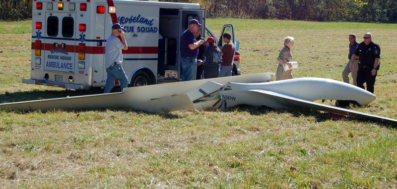 Roseland: Glider Crashes On Takeoff : Pilot Injuries Minor : Updated 9PM