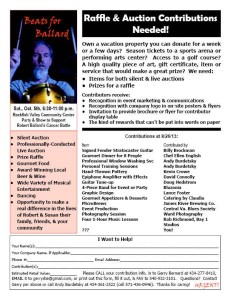 People wanting to learn more about the October benefit for Robert Ballard can click on the form above for a larger image. Learn how you can help out. 