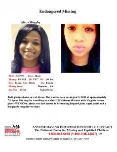 Missing child poster