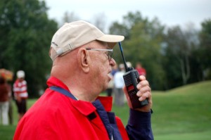 Photo By Tommy Stafford: The late Frank Ott coordinating the golf classic in September 2009. Before his wife Sara Ott's death in 2008 the duo started and coordinated each and every golf classic since 1993.