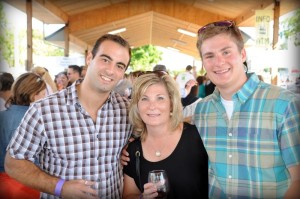 Andrew Vaccarello, Debbie Braun, and son Jake Braun all of Harrisonburg pause for a photo taken by BRLM Photographer Paul Purpura at the annual festival. 