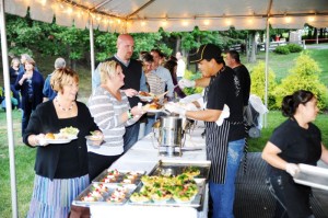 If you weren't doing Starry Nights picnic style, a delicious meal was also on hand.