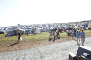 Thousands & thousands of people camped during the four day festival at Lockn' 2013. 
