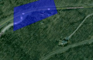 General area where fatal accident occurred Saturday night October 5, 2013 near the Route 250 & 6 intersection.