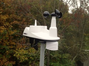 ©2013 Blue Ridge Life Magazine: Our BRLM Weather Station mounted atop The Nature Foundation At Wintergreen on Devils Knob - 3500 feet is back online as of Wednesday - October 9, 2013. - It's the 3rd and most modern we've had there since first going online in 2007. 