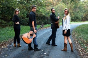 ©™2013 Blue Ridge Life: Photos By BRL Photographer Marcie Gates : (L to R) Gabrielle Dennis, brother Daniel Dennis, Jacob Paul Allen, and Genevieve Dennis (sister to the other two Dennis siblings) make up one of the Blue Ridge's newest singing sensations, CreekSide Band.  