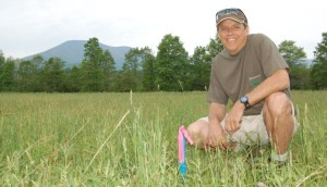 ©™2006-2013 Blue Ridge Life : Back in May of 2006 Steve Crandall, founder of Devils Backbone Brewing Company, smiles next to a survey marker in an empty field that would eventual become the home of DB. Two years later the construction of the now famous craft brewery began. 