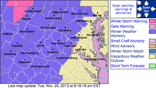 Winter Weather Advisories In Effect Much Of The Blue Ridge Area – Canceled