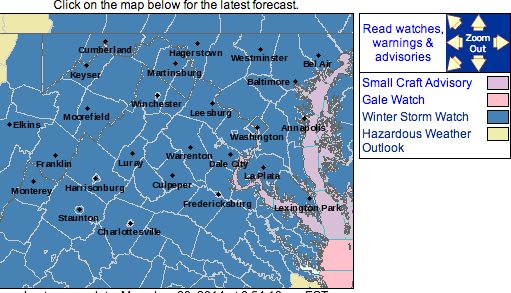 WINTER STORM WATCH: Upgraded To Winter Storm Warning – CANCELED