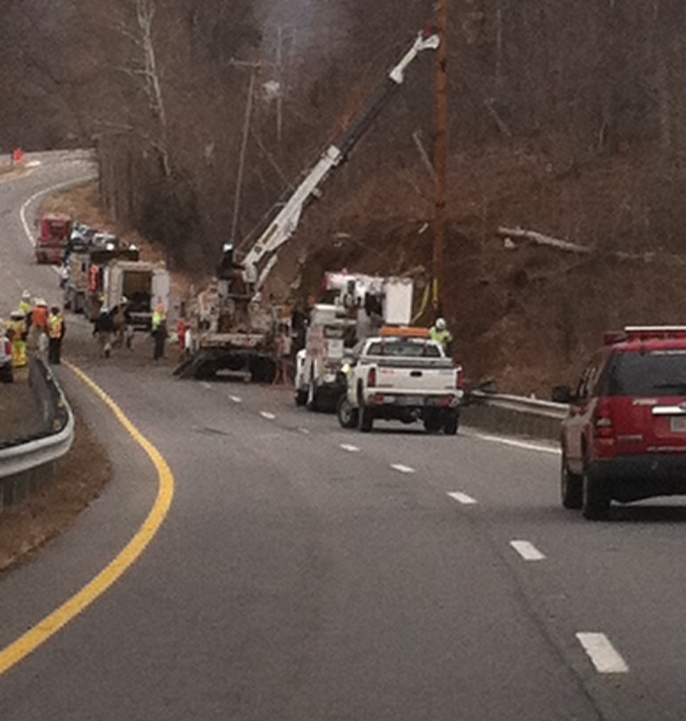 Albemarle: Major Tractor Trailer Accident On Route 29 Slows Traffic : Cuts Power To Some