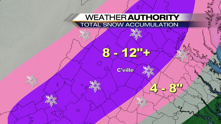 Significant Winter Storm Becoming More Certain For Central Virginia Blue Ridge : With Audio