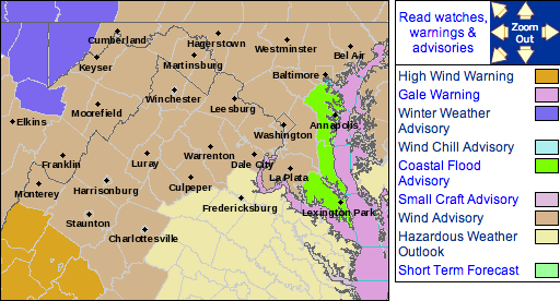 High Wind Warnings & Advisories Through Midday Thursday (Expired & Replaced – see below)