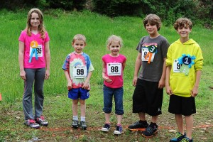 The winners in the kids fun run at DB Steeplechase!