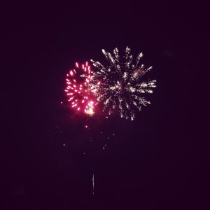 Photo Courtesy of Nichole Gibson : With unusually chilly temps in the air, Wintergreen Resort held their annual 4th of July fireworks display this past Friday evening - July 4, 2014.