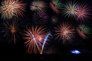 ©2014 Blue Ridge Life : Photo By BRL Mountain Photographer Paul Purpura : Fireworks lit up the sky this past Friday evening - July 4th, 2014 at the annual event held by Wintergreen Resort. 