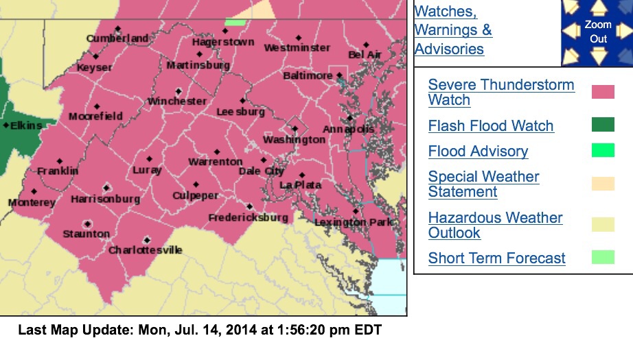 Severe Thunderstorm Watch Continues – CANCELED