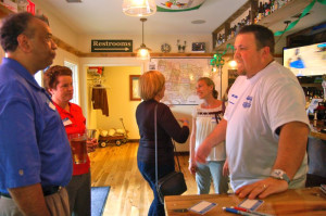 ©2012-2014 Blue Ridge Life : Photo By Tommy Stafford :  Todd Rath (R) founder of The Blue Toad in Afton in this March 2012 photo, tells BRL that as of Monday - August 11, 2014 The Blue Toad in Afton has sold and has a new name. He also revealed preliminary plans for a new hard cider company in Nelson within the next 24 months. 