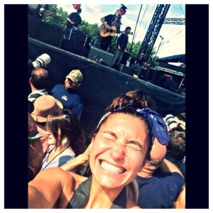 ©2014 Blue Ridge Life : Photos By BRL Photographer / Writer Marcie Gates : Willie Nelson sings to the crowd this past Sunday afternoon - September 7, 2014 during the final day of Lockn' 2014. Our roving reporter Marcie Gates captures sort of a selfie from the media photo pit during his performance. 