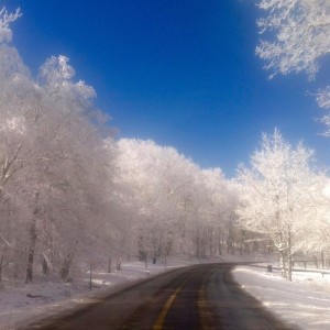 Photo By Kim Sillas : And another beautiful shot sent to us by Kim Sillas over at Wintergreen Real Estate's mountain office. This is Wintergreen Drive near the spa. Just breathtaking.