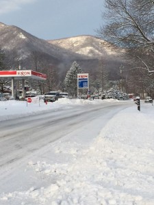 Photo By Kim Chappell : Roads were still covered by snow in the Beech Grove area of Nelson County on Route 664 Tuesday morning - February 17, 2015. By the afternoon many main roads were totally clear, but not enough for some areas school to stay closed on Wednesday. 