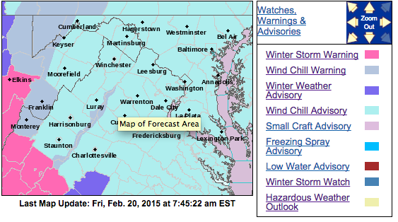WINTER STORM WARNINGS / ADVISORIES - !Canceled or Expired! - Blue Ridge ...