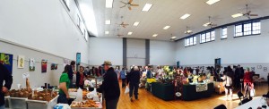 ©2015 Blue Ridge Life : Photos By Kim Chappell : People packed the auditorium at RVCC for the last indoor community market for the 2014-2015 season. Next weekend the Nelson Farmers Market will kick off their 2015 season in Nellysford. 