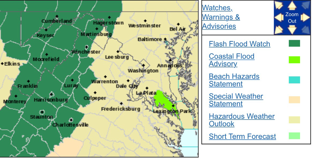 Flood Watch In Effect From Tuesday Afternoon Until Wednesday Morning ...