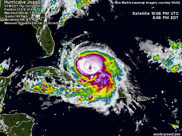 Hurricane Joaquin Heads Out To Sea  : Updated 5:10 PM  –  10.2.15