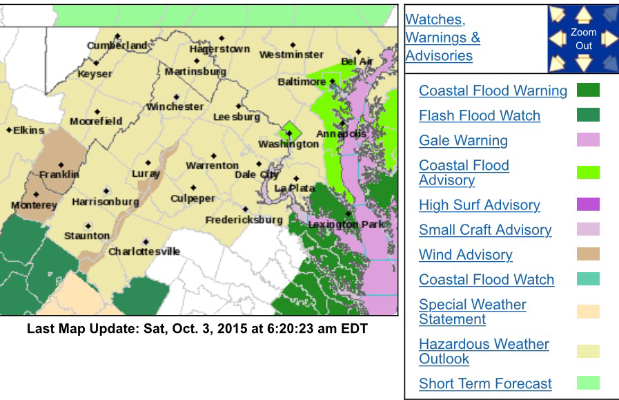 Flash Flood Watches For All Of Central VA Expired Or Canceled - Blue ...