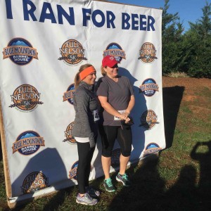 ©2015 Blue Ridge Life Magazine : Photos By Yvette Stafford : Folks were all smiles Saturday morning after finishing the 5K Full Nelson held at Blue Mountain Barrel House in Arrington / Colleen of Nelson County. 