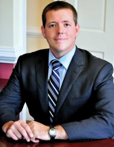 Publicity Photo : Local Nelson Attorney Daniel Rutherford says he will seek the vacant seat opening up as the result of Anthony Martin's resignation. Martin was recently reelected to the office but says he will leave in a few weeks. 