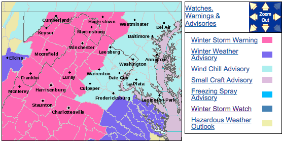 WINTER STORM WARNING : Continues Until 10 AM Tuesday – Flood Watch Until Tuesday  (ALL EXPIRED)