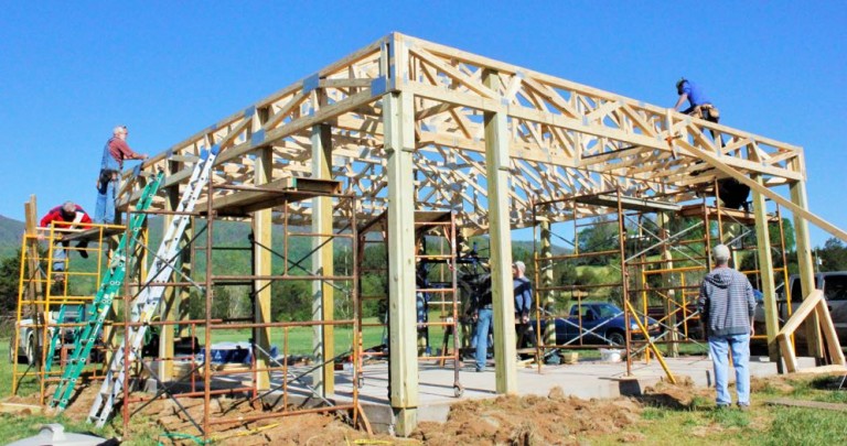 Raising The Roof On The New Blue Mountain Pavilion At RVCC