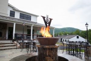 Photo by Tom Daly : A recently opened 2000 square foot patio is now part of the experience at Virginia Distillery Company.  
