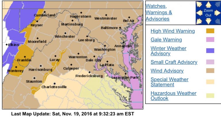 HIGH WIND WARNING Some Areas – Elevated Fire Danger This Afternoon Along With Gusty Winds