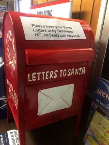 To be sure Santa gets the letters in time, the postmaster is asking kids to get their letters in the special red mailbox by December 16th. 