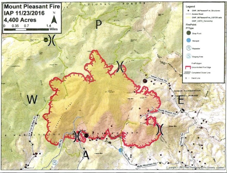 WILDFIRE UPDATES : Latest Maps Showing Area Of FIres In Nelson & Amherst