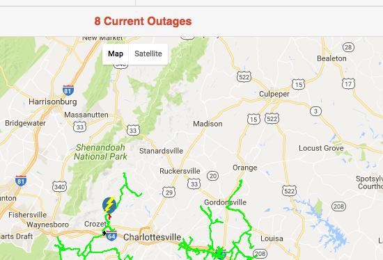High Winds Cause Power Outages (Most Restored) – Along With Bitterly Cold Temperatures – 2:15PM Update