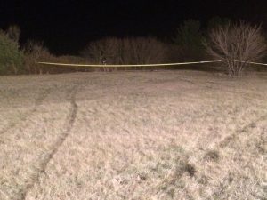 Photo via VSP: The area behind the rest stop in Augusta County where a state trooper shot a person after he pulled a knife and approached him.