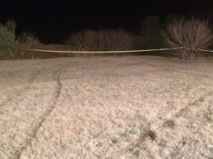 Photo via VSP: The area behind the rest stop in Augusta County where a state trooper shot a person after he pulled a knife and approached him. 