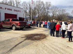 The weather was perfect as people lined the parking lot at the Annual Chitterling Fundraiser Dinner held at the Piney River Fire Department on Saturday - February 18, 2017. 