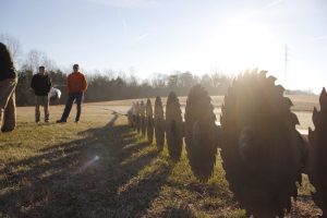 ©2017 Blue Ridge Life Magazine : Photos By BRL Photographer Marcie Gates : Right after the sun rises crews with CVEC in Colleen prep for the start of helicopter tree trimming operations. Monday - March 20, 2017