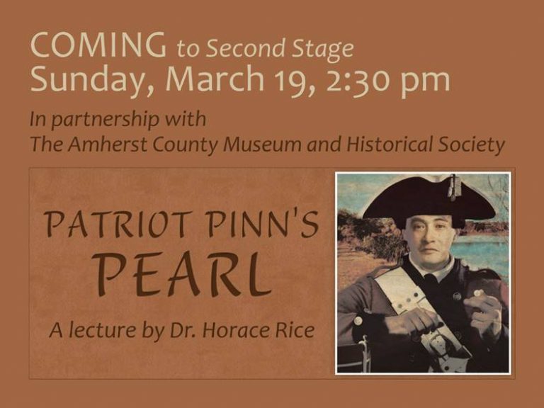 Amherst Co Museum, Second Stage & Elkwood Host Dr. Horace Rice : Presentation On Native Americans