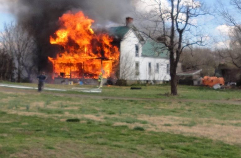 News Alert : Nelson : Afton : Crews Work Fully Involved House Fire : Updated 6PM