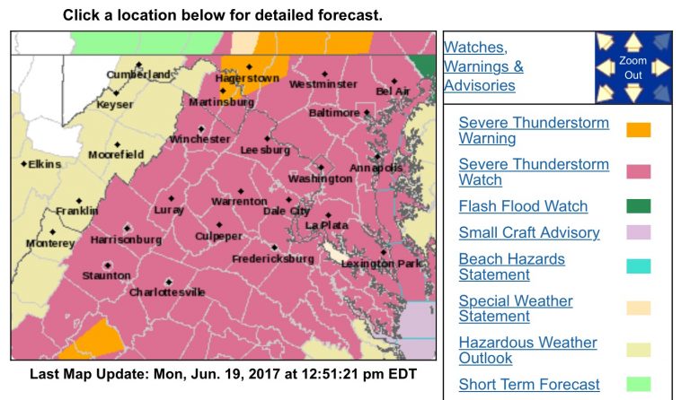 SEVERE THUNDERSTORM WATCH :  ! CANCELED !