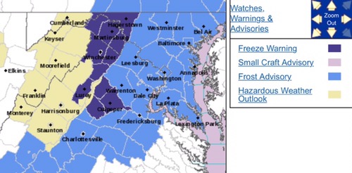 Frost Advisory In Effect Overnight Thursday Into Friday Morning (EXPIRED)